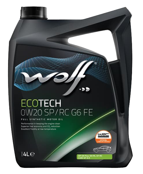 Моторное масло Wolf EcoTech 0W20 SP/RC G6 XFE, 4л
